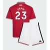 Manchester United Luke Shaw #23 Hemmatröja Barn 2026-27 Kortärmad (+ Korta byxor)